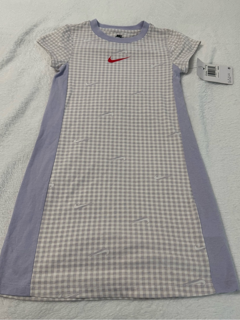 Nike Girls Short Sleeve Dress Oxygen Purple Size 6X